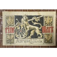 Нодгельд 1 марка 1918 год. Юберлинген. Веймарская республика