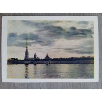 1949. Пушкиниана. Ленинград. Нева у Петропавловской крепости