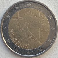 Хорватия 2 евро 2023 г.