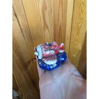 Лот С 1 РУБЛЯ! много лотов! Сувенирная фигурка Самолетик на облачке (цветной)