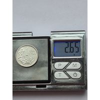 1 лит Литва, Первая Республика (1925 - 1938), 1925 года. Серебро 500. Монета не чищена. В2 45629.