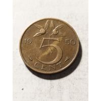 Нидерланды 5 центов 1950