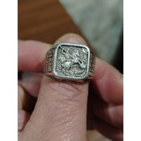 Перчатка серебро