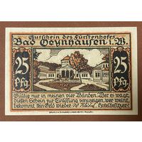 Нотгельд 25 пфеннигов 1921 год. Бад-Эйнхаузене. Веймарская республика