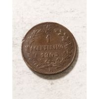 Италия 1 сентизим 1905