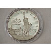 Серебро 1986 год США доллар