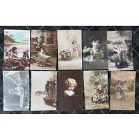 Старинные открытки. Дети. В лоте 30шт.