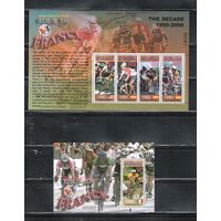 Микронезия-2003(Мих.1437-1440,Бл.121) , **  , Спорт, Велоспорт , Велосипеды