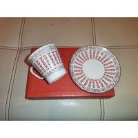 Кофейная пара ЛФЗ, времён СССР, без сколов и трещин.