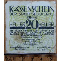 20 Хеллер, Австрия, Штоккерау 1919г.