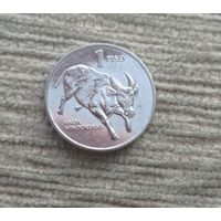 Werty71 Филиппины 1 писо песо 1993  Бык Филиппинские острова