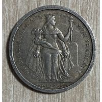 Монета 1 франк 1949 год. Французская Океания. С рубля без МЦ.