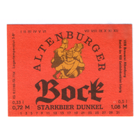 Этикетка пива Bock Германия П779
