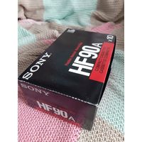 Блок новых в заводской упаковке кассет SONY HF90 A.