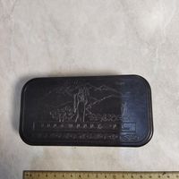 Карболитовая коробка. Шашки. Дагестан. Девушка с кувшином. Чабан. Горы. Ретро СССР. Клеймо ДЭА (Дагестан Электро автомат)