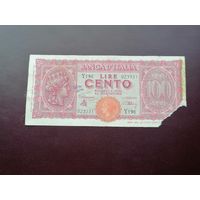 Италия  100 лир 1944