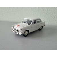 С рубля! Модель автомобиля Москвич-407 в белом цвете от DeAgostini