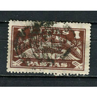 Литва - 1924 - Самолет и крылья 1L - [Mi.223] - 1 марка. Гашеная.  (Лот 10JA)-TG3P52