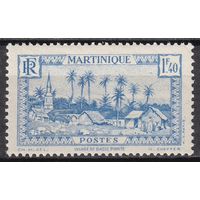 19.FrK. Франция. Колонии. Мартиника. Местные мотивы. 1940 г. 1,4 Fr. Mi.#183.
