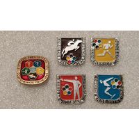 Лот значков Чемпионат Мира Современное пятиборье Москва 1974,200 лотов с 1 рубля!!!