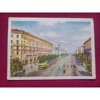 Минск. Проспект имени Сталина. 1954 г. Чистая.