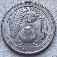 США 25 центов (квотер) 2020 Р American Samoa