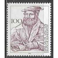 ФРГ. 500 лет со дня рождения Г.Заха. Писатель. 1994г. Mi#1763.