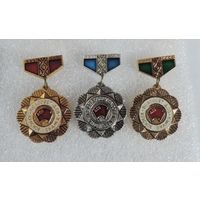 Значки спортивные "Белсовет ДСО Красное знамя" БССР. Алюминий - 3 шт.