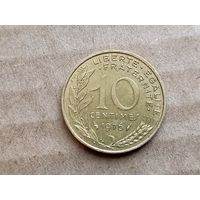 Франция 10 сантимов, 1976г. (D-107)