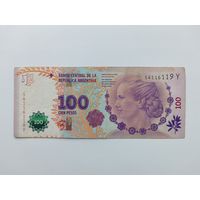 Аргентина 100 песо 2015 года