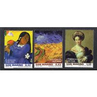 2003 Сан-Марино. Великие мастера живописи Mi. 2081-2083 MNH ** Ван Гог, Гоген