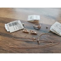 Серьги, цепочка, кольцо 585