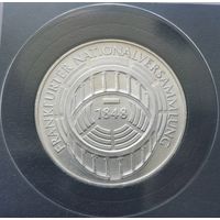 5 марок 1973 г. 125 лет со дня открытия национального собрания. ФРГ. Серебро. С рубля