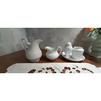 Фарфоровая посуда 19в. Кузнецовский фарфор.