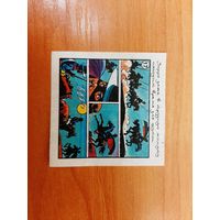 Вкладыш Зорро Zorro (Dunkin) 17, в отличном состоянии. Редкая серия.