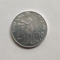 Ватикан 10 лир 1980 г.