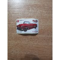 Вкладыш Turbo cabriolet 06 наклейки фантики авто auto турбо Кабриолет