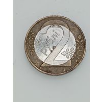 Беларусь 2 рубля 2009 года . Брак .