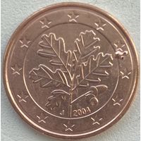 Германия 5 евроцентов 2004 г. J