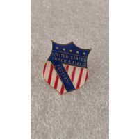 Значек знак Федерации легкой атлетики США,200 лотов с 1 рубля!!!