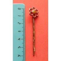 Распродажа украшений из бабушкиной шкатулки. Заколка металлическая. С рубля. Без минимальной цены