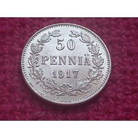 50 пенни 1917 г. Корона.