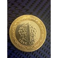 1 лира. Турция 2019г.