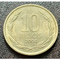 Чили 10 песо, 2004    ( 2-3-7 )