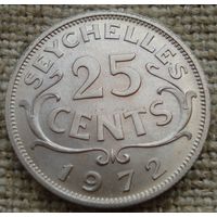 25 центов 1972 Сейшелы