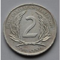 Восточные Карибы, 2 цента 2004 г.