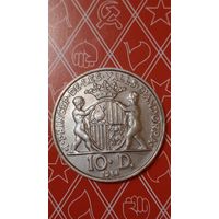 Андорра 10 динер 1984