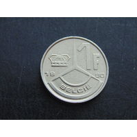 Бельгия 1 франк 1990 г.