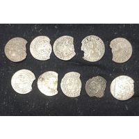 10 монет ВКЛ побитые временем