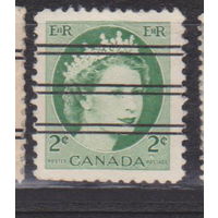 Известные люди личности  Королева Елизавета II Канада 1954 или 1962 год  лот 16 Предварительное гашение или надпечатка